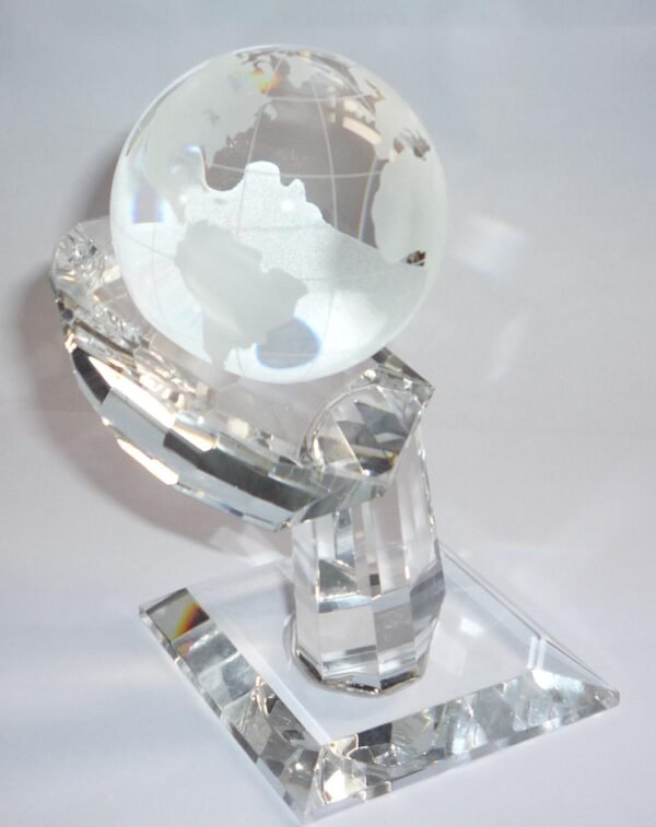 crystal glass earth ball
