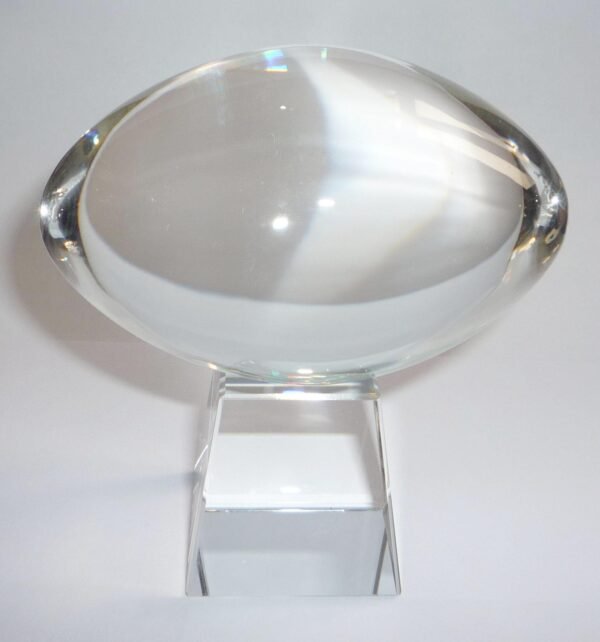crystal glass rugby ball