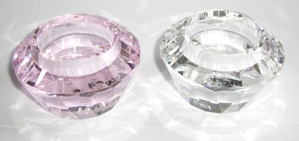crystal glass square candle holder - 图片 3